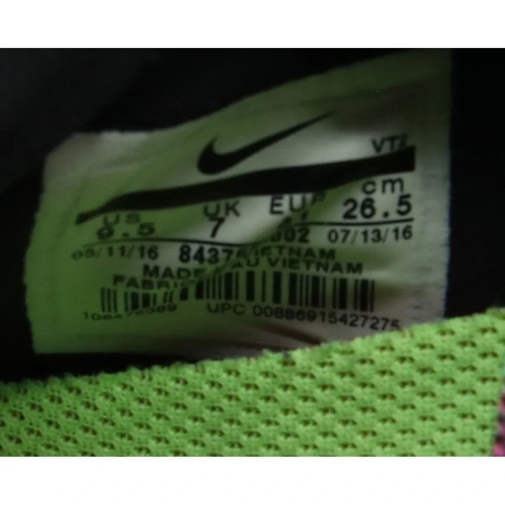 Nike LunarEpic Low Flyknit 2 Multicolor Running Shoes 843765-002 Womens 9.5